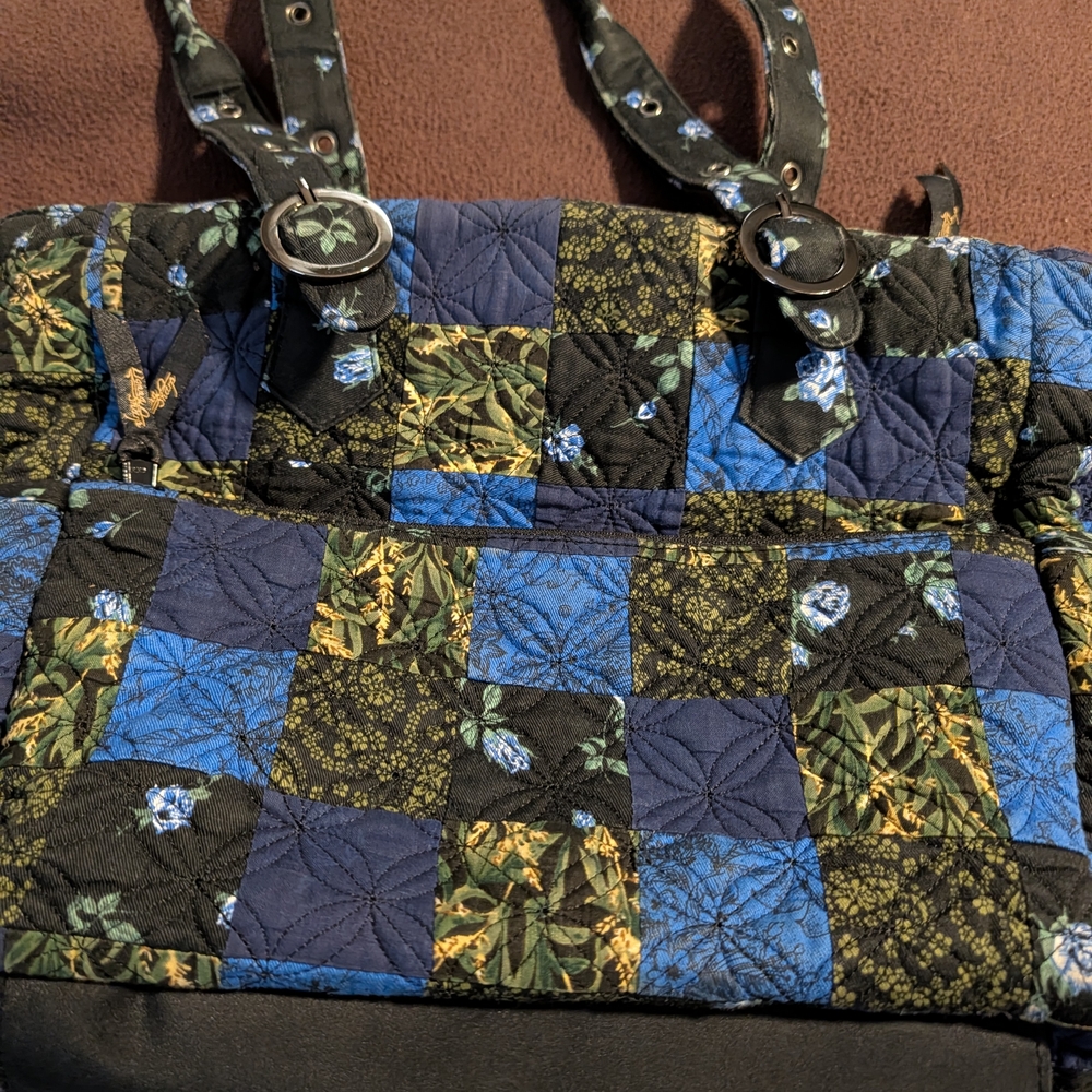 Donna Sharp Black Floral Shoulder Bag - Picture 3 of 13